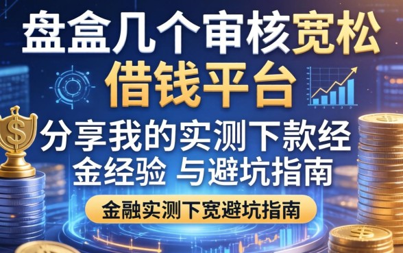 盘点几个审核宽松的借钱平台，分享我的实测下款经历与避坑指南