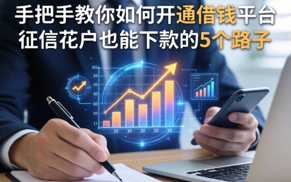 手把手教你如何开通借钱平台,征信花户也能下款的5个路子