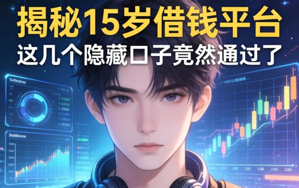 揭秘15岁借钱平台：这几个隐藏口子竟然通过了