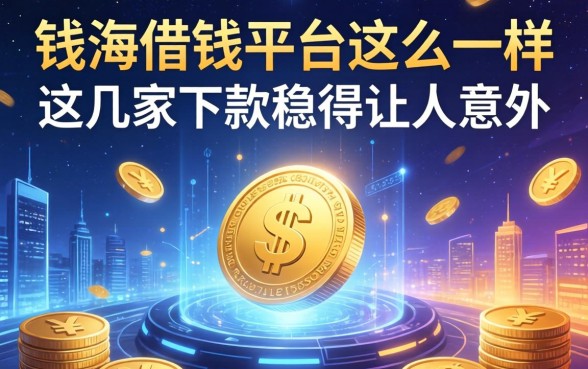 钱海借钱平台这么一样，这几家下款稳得让人意外