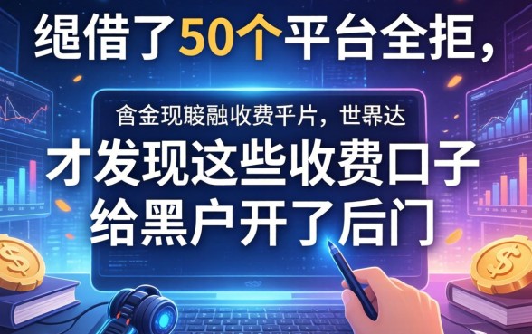 我借了50个平台全拒，却发现这些收费口子给黑户开了后门
