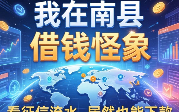 我在南县发现个借钱怪象，不看征信流水居然也能下款