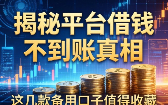 揭秘平台借钱不到账的真相，这几款备用口子值得收藏