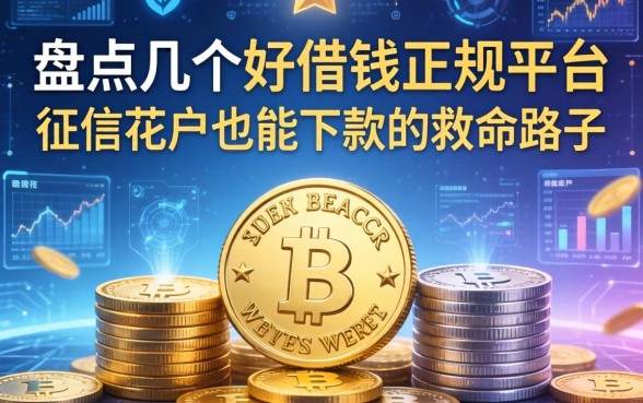 盘点几个好借钱正规平台，征信花户也能下款的救命路子