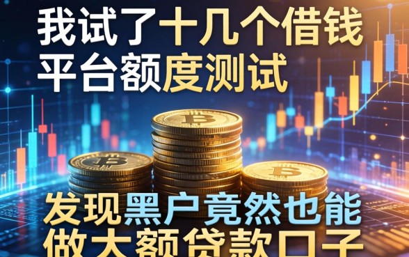 我试了十几个借钱平台额度测试，发现黑户竟然也能做大额贷款口子