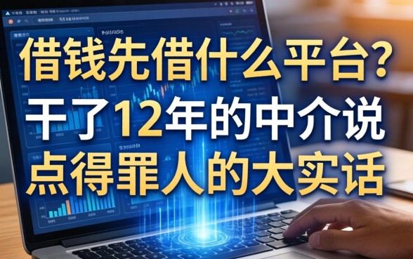 借钱先借什么平台？干了12年的中介说点得罪人的大实话