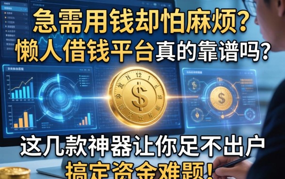 急需用钱却怕麻烦？懒人借钱平台真的靠谱吗？这几款神器让你足不出户搞定资金难题！