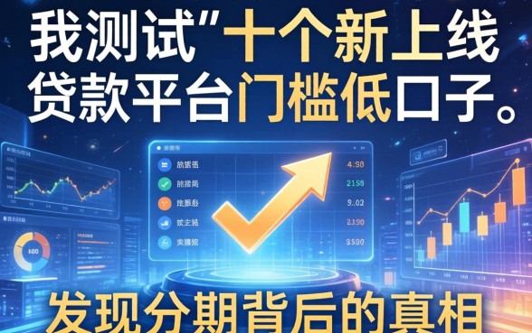 我测试了十个新上线贷款平台门槛低的口子，发现分期背后的真相