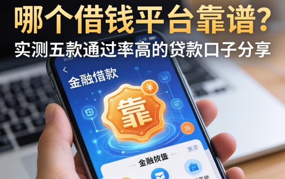 手机上哪个借钱平台靠谱？实测五款通过率高的贷款口子分享