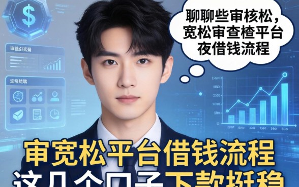 聊聊那些审核宽松的审核平台借钱流程，这几个口子下款挺稳