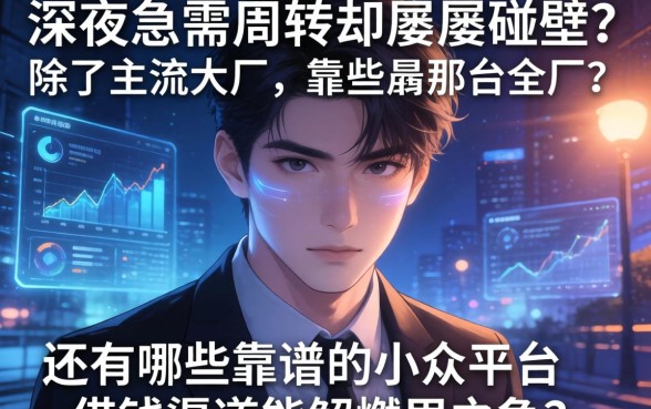 深夜急需周转却屡屡碰壁？除了主流大厂，还有哪些靠谱的小众平台借钱渠道能解燃眉之急？