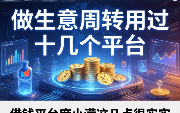 做生意周转用过十几个平台，借钱平台度小满这几点很实在