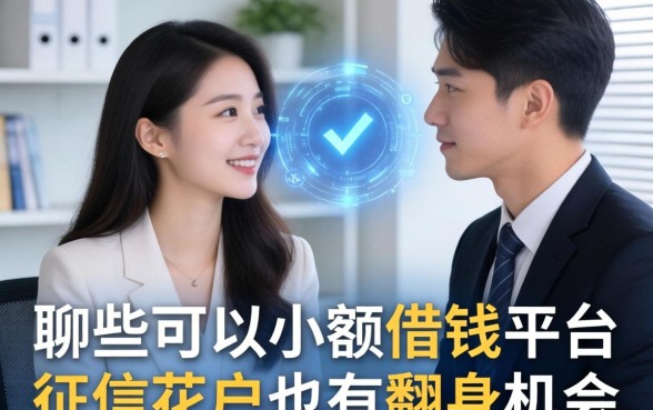 聊聊那些可以小额借钱平台，征信花户也有翻身机会