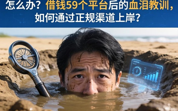 深陷债务泥潭怎么办？借钱59个平台后的血泪教训，如何通过正规渠道上岸？