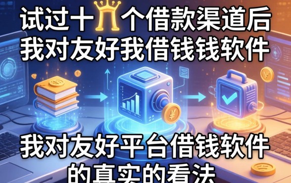 试过十几个借款渠道后，我对友好平台借钱软件的真实看法
