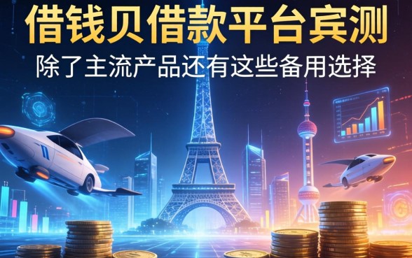 借钱贝借款平台实测：除了主流产品还有这些备用选择