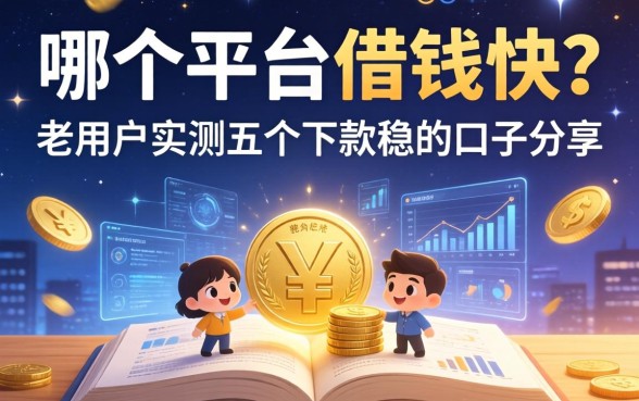 在哪个平台上借钱快？老用户实测五个下款稳的口子分享