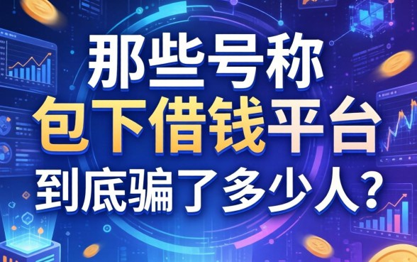 那些号称包下借钱平台的广告，到底骗了多少人？