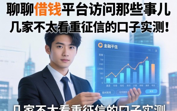 聊聊借钱平台访问那些事儿：几家不太看重征信的口子实测