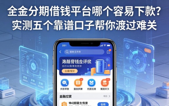 手机分期借钱平台哪个容易下款？实测五个靠谱口子帮你渡过难关