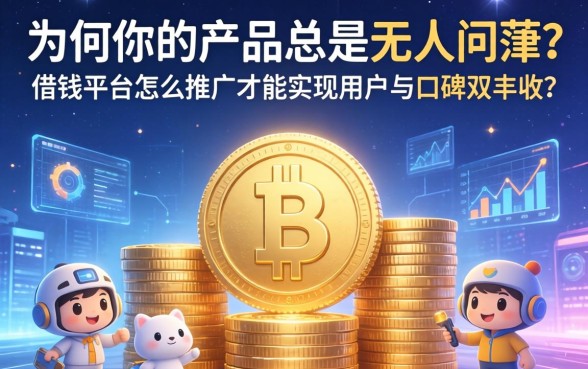 为何你的产品总是无人问津？借钱平台怎么推广才能实现用户与口碑双丰收？