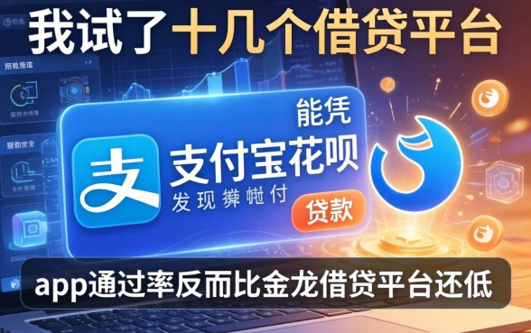 我试了十几个借贷平台，发现能凭支付宝花呗贷款的app通过率反而比金龙借钱平台还低