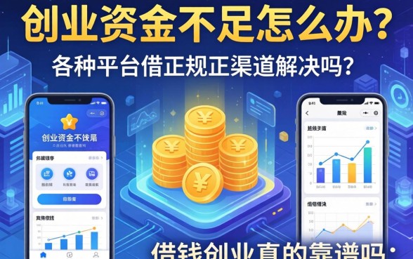 创业资金不足怎么办？如何通过正规渠道解决？各种平台借钱创业真的靠谱吗？