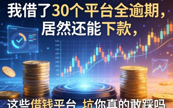 我借了30个平台全逾期，居然还能下款，这些借钱平台的坑你真的敢踩吗