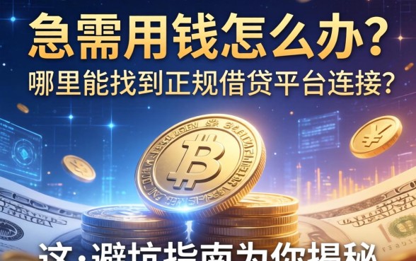 急需用钱怎么办？哪里能找到正规借钱平台连接？这篇避坑指南为你揭秘