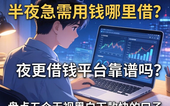 半夜急需用钱哪里借？夜里借钱平台靠谱吗？盘点五个无视黑白下款快的口子