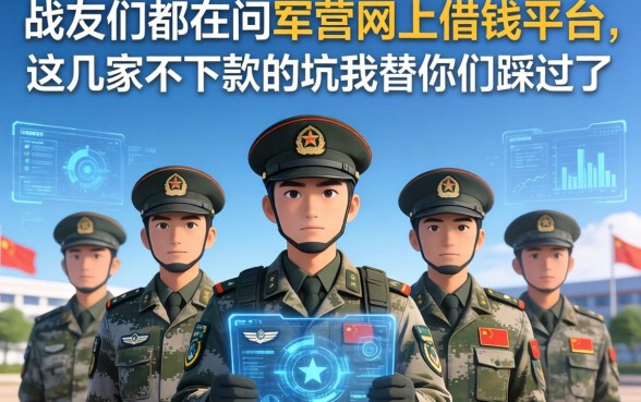 战友们都在问军营网上借钱平台，这几家不下款的坑我替你们踩过了