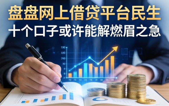 盘点网上借钱平台民生相关，这十个口子或许能解燃眉之急