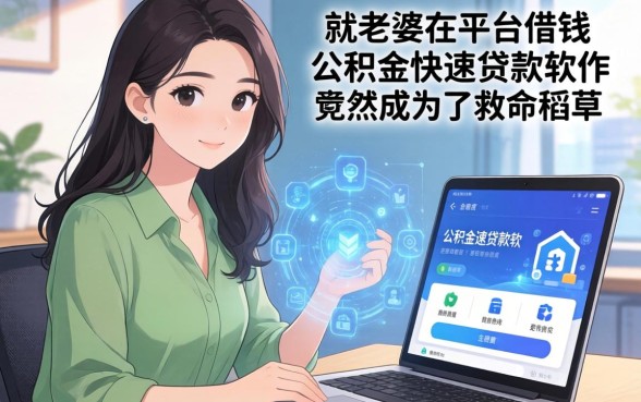 我老婆在平台借钱，公积金快速贷款软件竟然成了救命稻草