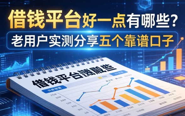 借钱平台好一点的有哪些？老用户实测分享五个靠谱口子