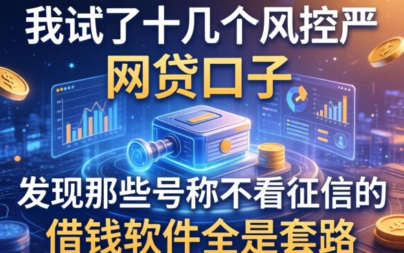 我试了十几个风控不严的网贷口子，发现那些号称不看征信的借钱软件全是套路