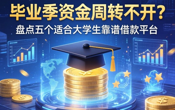 毕业季资金周转不开？盘点五个适合大学生的靠谱借款平台