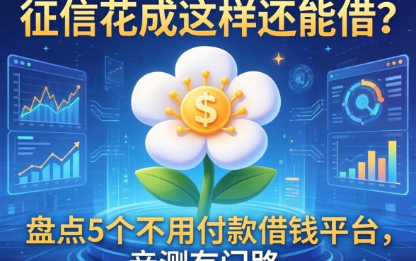 征信花成这样还能借？盘点5个不用付款借钱平台，亲测有门路