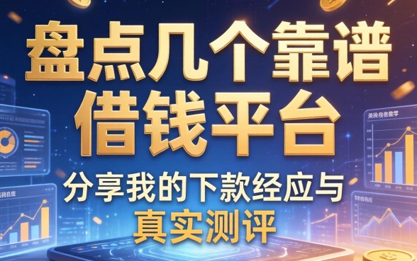 盘点几个靠谱的借钱平台，分享我的下款经历与真实测评