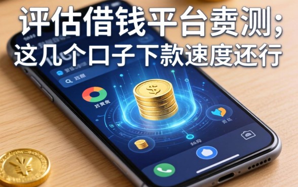 手机评估借钱平台实测：这几个口子下款速度还行