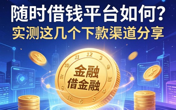 随时借钱平台如何？实测这几个下款渠道分享