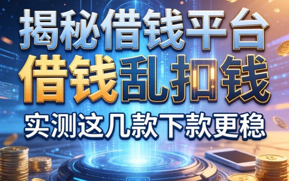 揭秘借钱平台借钱乱扣钱，实测这几款下款更稳