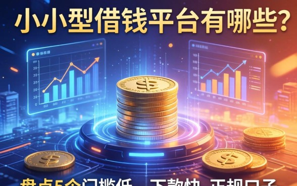 小规模借钱平台有哪些？盘点5个门槛低、下款快的正规口子