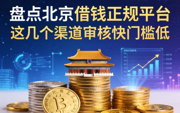 盘点北京借钱正规平台，这几个渠道审核快门槛低