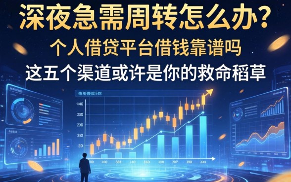 深夜急需周转怎么办？个人借贷平台借钱靠谱吗？这五个渠道或许是你的救命稻草