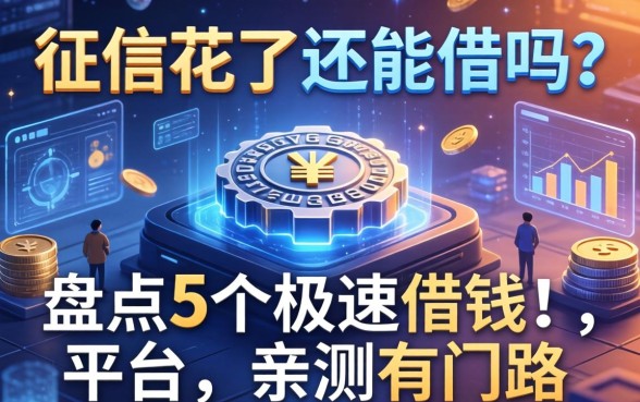 征信花了还能借吗？盘点5个极速借钱的平台，亲测有门路