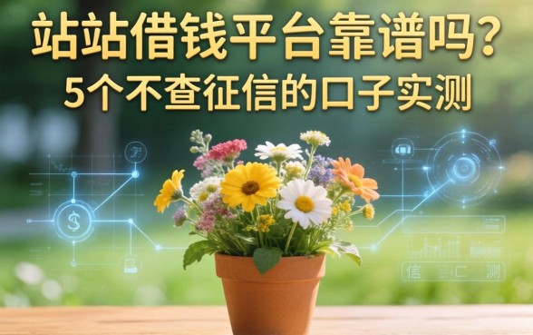 花站站借钱平台靠谱吗？分享5个不查征信的口子实测