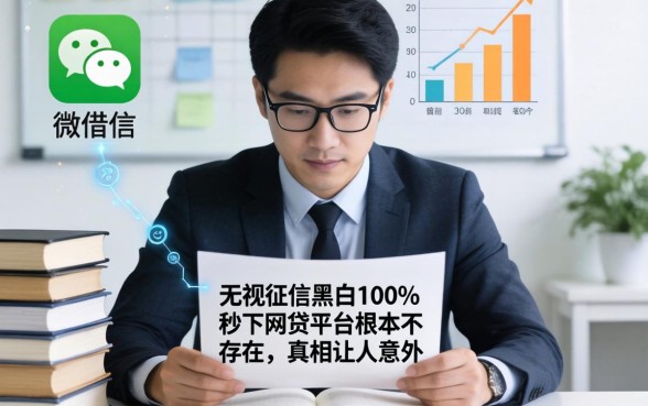 我翻遍了微信内借钱平台，发现无视征信黑白100%秒下网贷平台根本不存在，真相让人意外
