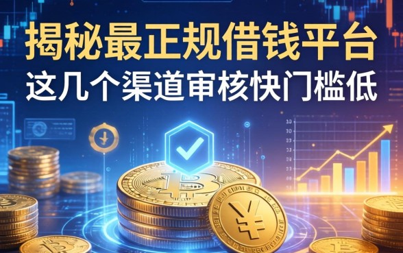 揭秘最正规借钱平台，这几个渠道审核快门槛低