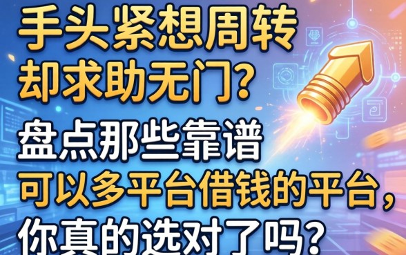 手头紧想周转却求助无门?盘点那些靠谱的可以多平台借钱的平台,你真的选对了吗?