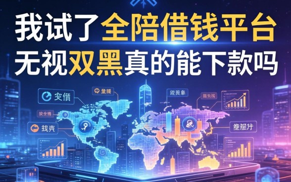 我试了全陪借钱平台，无视双黑真的能下款吗